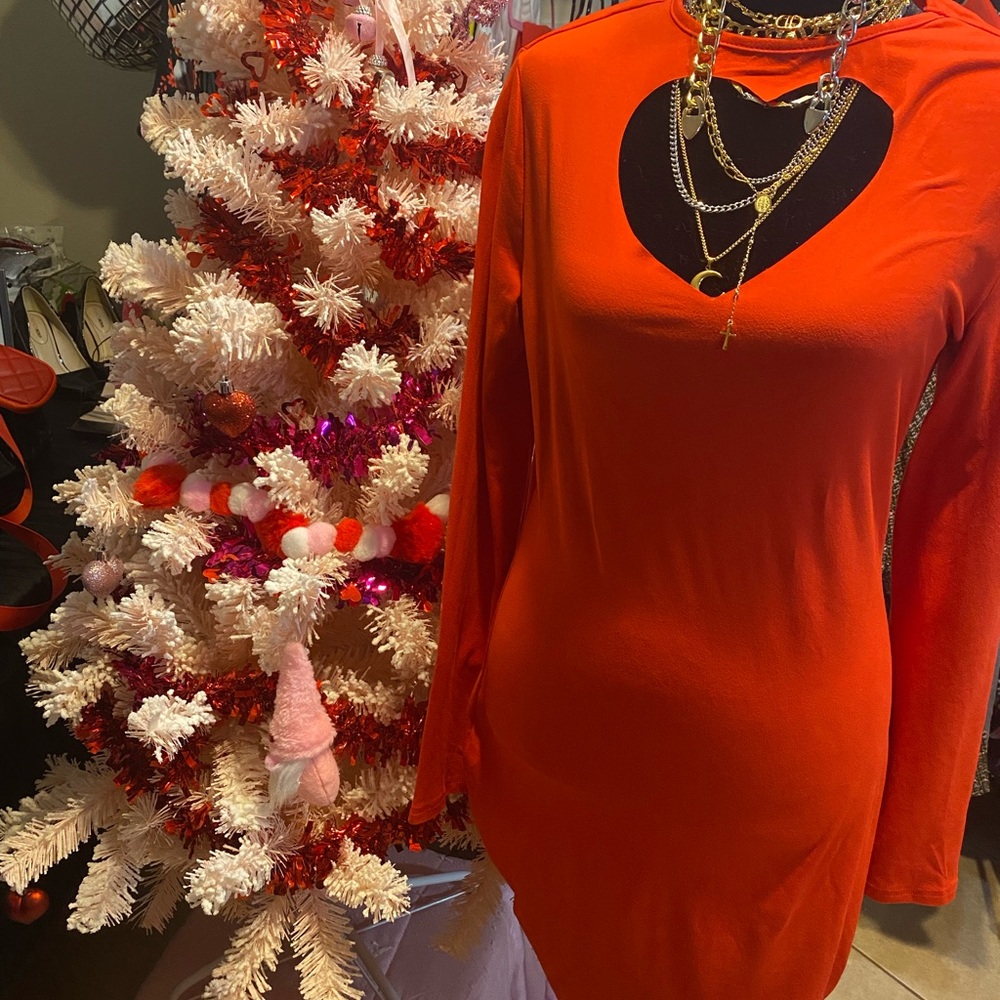 Heart Cutout Red Dress- Perfect for VDay